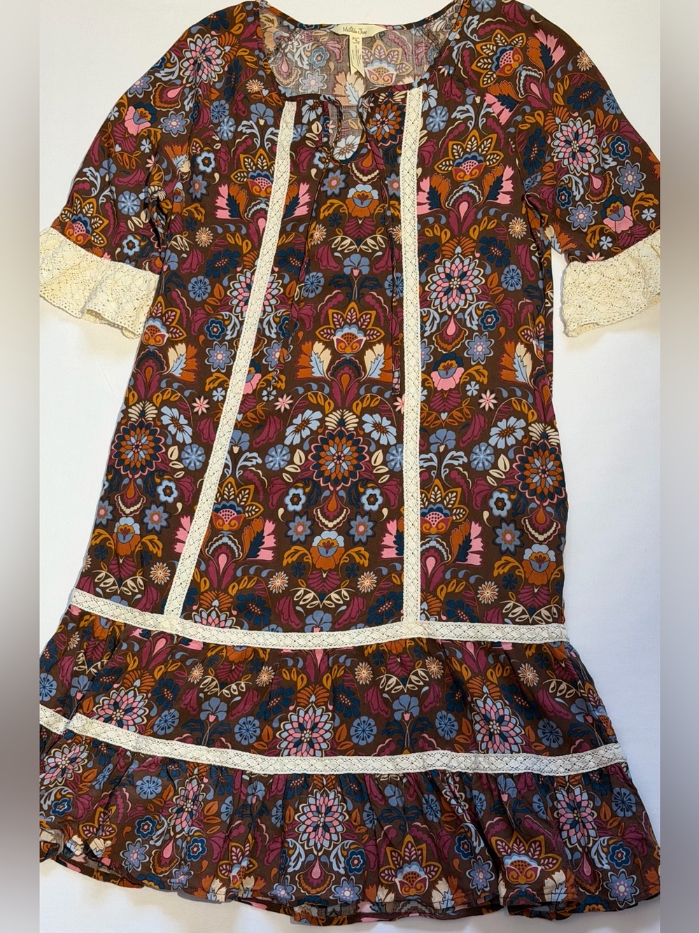 **Matilda Jane** Women’s Intermission Boho Shift Dress Floral Cottagecore